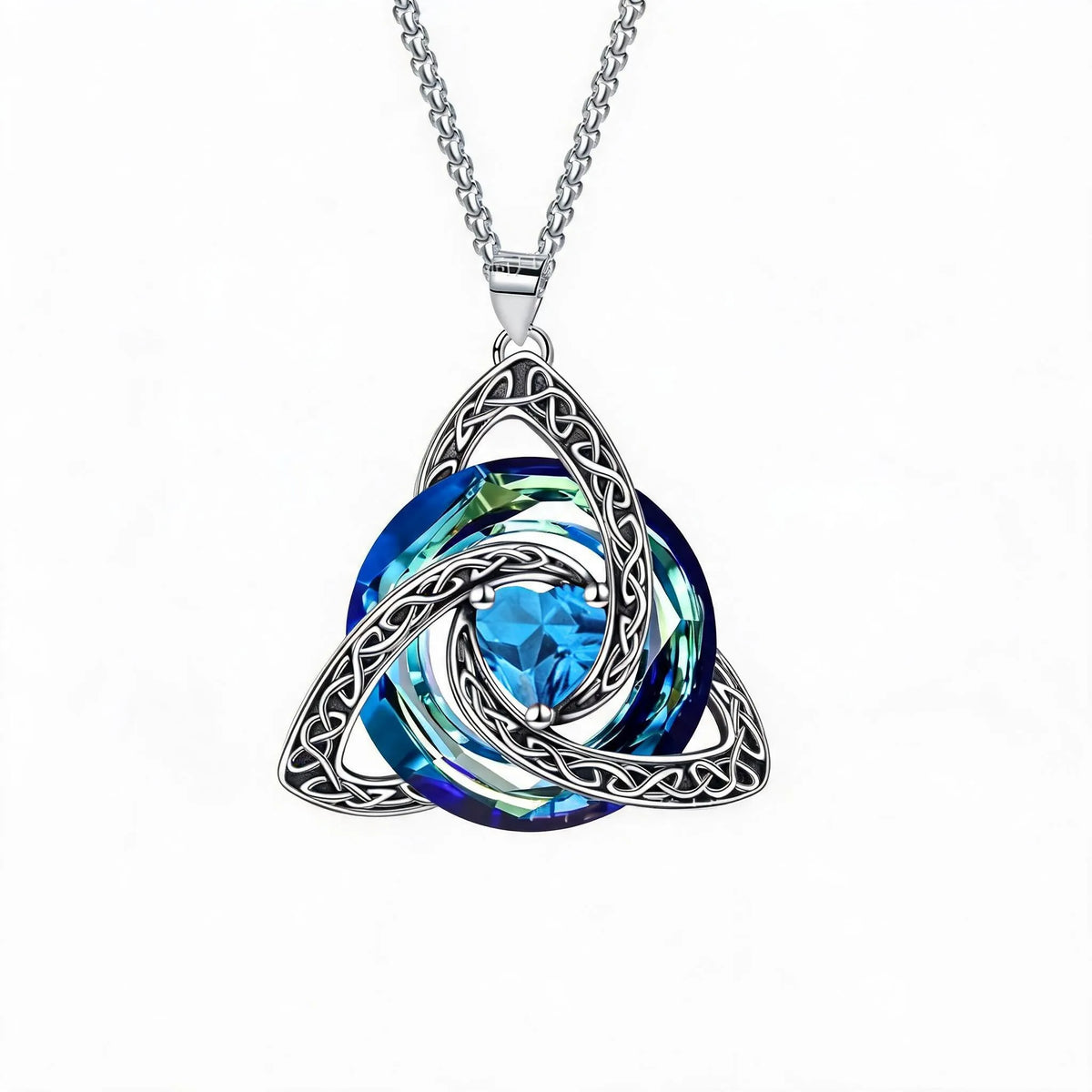 🔥last Day 48% Off - ✝️birthstone Celtic Trinity Knot Necklace ✨