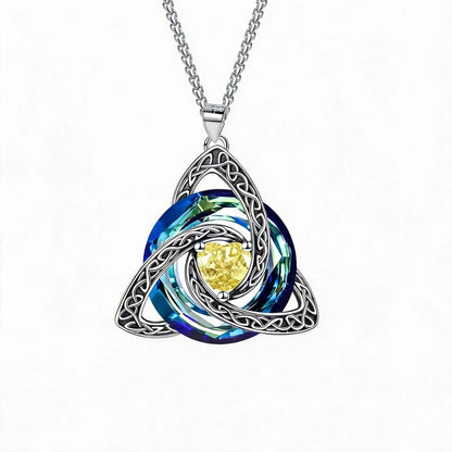 🔥last Day 48% Off - ✝️birthstone Celtic Trinity Knot Necklace ✨