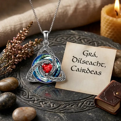 🔥last Day 48% Off - ✝️birthstone Celtic Trinity Knot Necklace ✨
