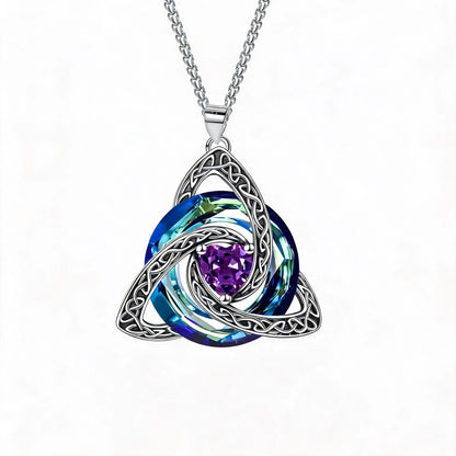 🔥last Day 48% Off - ✝️birthstone Celtic Trinity Knot Necklace ✨
