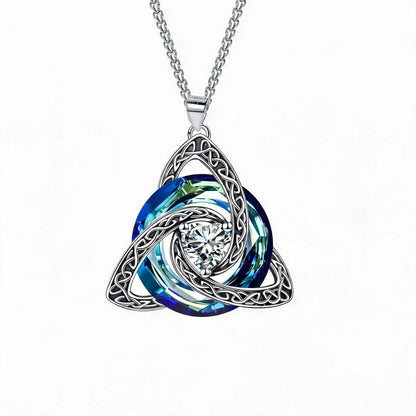 🔥last Day 48% Off - ✝️birthstone Celtic Trinity Knot Necklace ✨