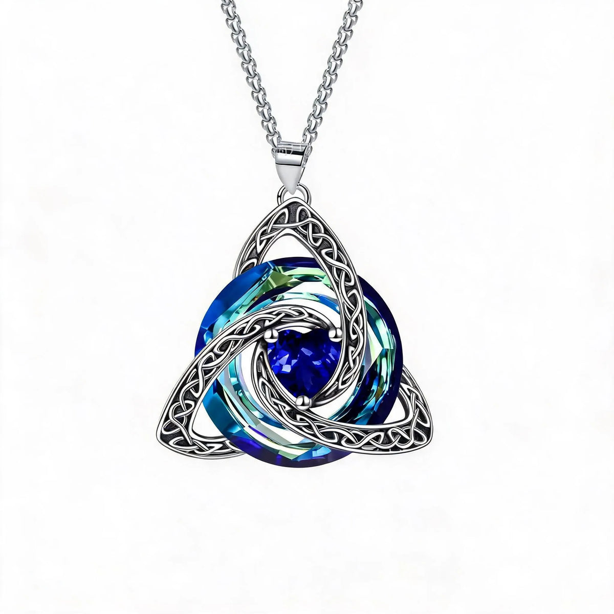 🔥last Day 48% Off - ✝️birthstone Celtic Trinity Knot Necklace ✨
