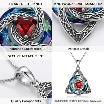🔥last Day 48% Off - ✝️birthstone Celtic Trinity Knot Necklace ✨