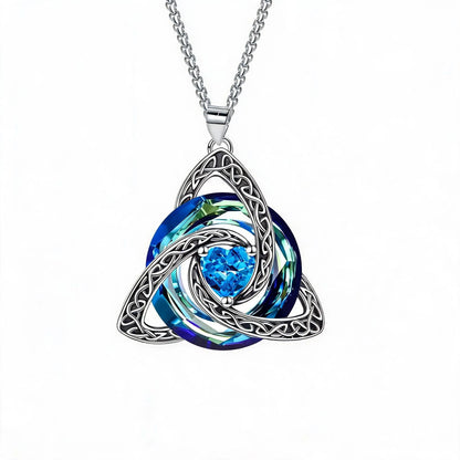 🔥last Day 48% Off - ✝️birthstone Celtic Trinity Knot Necklace ✨