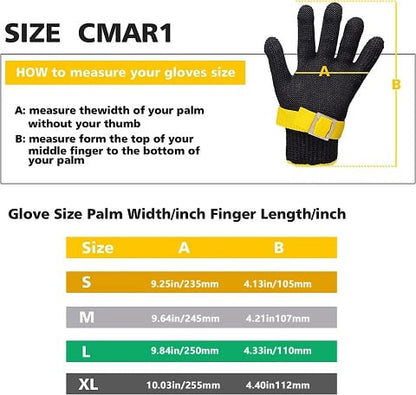 📢📢45% OFF !! ⏰Food Grade Metal Mesh Glove – Cut Resistant, ANSI A9, Easy Clean 🍖