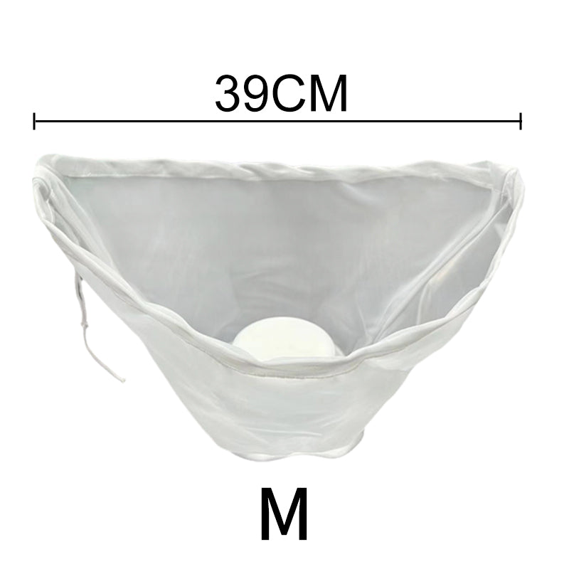 🥬48% OFF NOW! No-Mess Fine Mesh Nylon Strain Bag – Reusable Food Filter Bag for Squeezing Vegetable Water, Straining Juice, Nut Milk & Dumpling Filling, Drawstring Food Strainer Bag for Kitchen