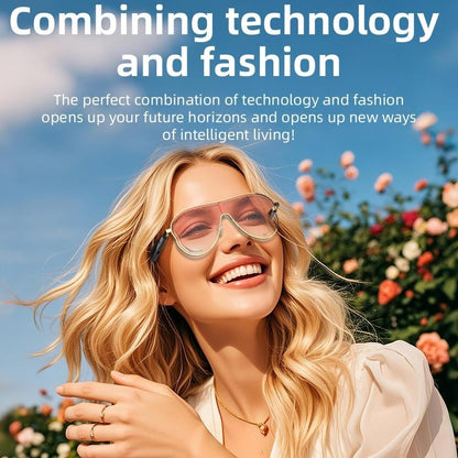 😎 Smart Bluetooth 5.4 Audio Sunglasses – Open-Ear, UV & Blue Light Protection💕
