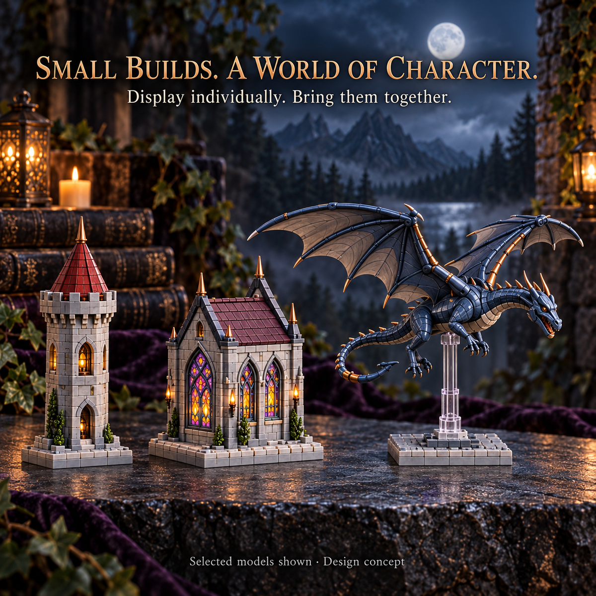 🧙24-day Medieval Magic Dragon Castle Cathedral Advent Calendar