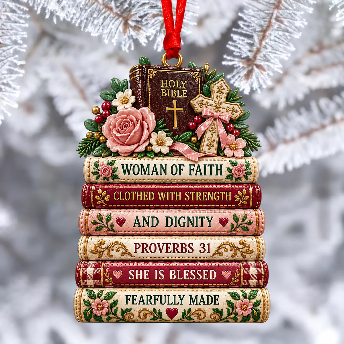 ✝️ Bible Faith Christmas Acrylic Ornament Collection