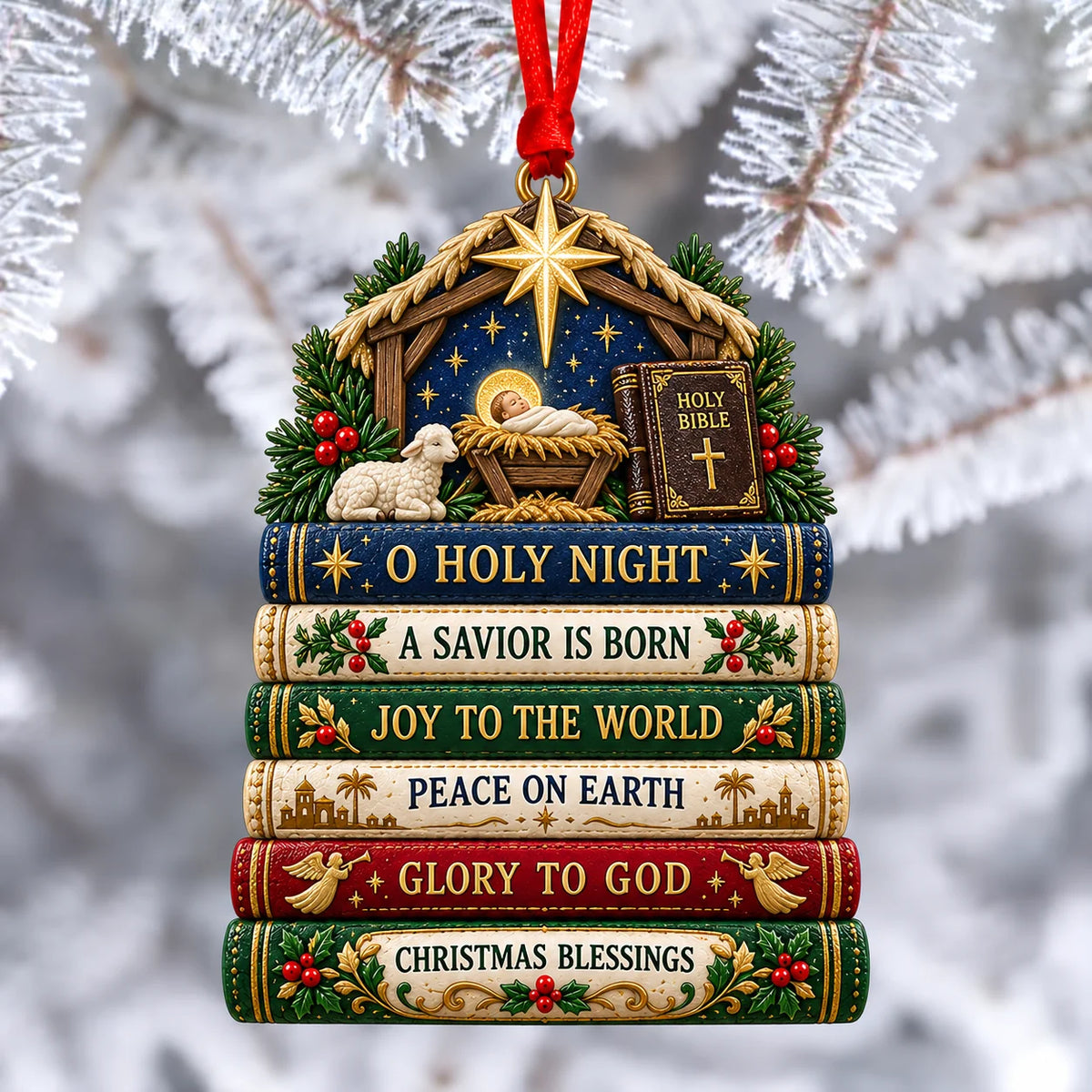 ✝️ Bible Faith Christmas Acrylic Ornament Collection