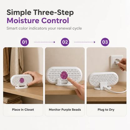 ⏳🔥LIMITED-TIME 48% OFF! ⏰Mini Reusable Household Dehumidifier.