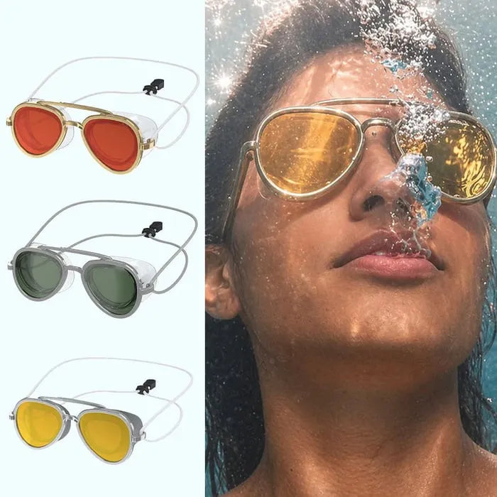 😎✨ Summer Vibe Reflective Swim Goggles