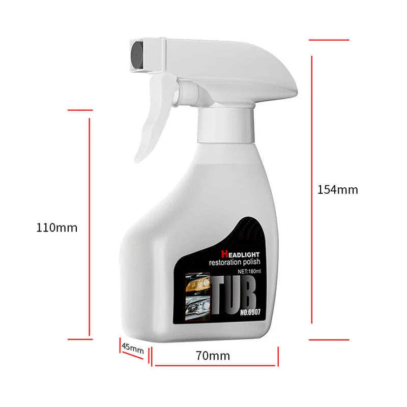 🚗 Headlight Restorer | 180ml Clarity Refresh