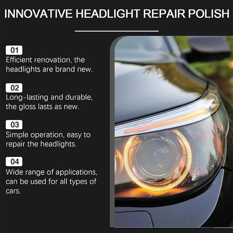 🚗 Headlight Restorer | 180ml Clarity Refresh