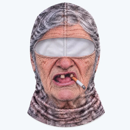 😂 Funny Realistic Face Ski Mask – Hilarious Winter Party Gear for Outdoor Groups