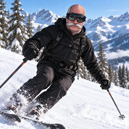 😂 Funny Realistic Face Ski Mask – Hilarious Winter Party Gear for Outdoor Groups