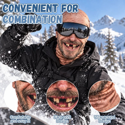 😂 Funny Realistic Face Ski Mask – Hilarious Winter Party Gear for Outdoor Groups