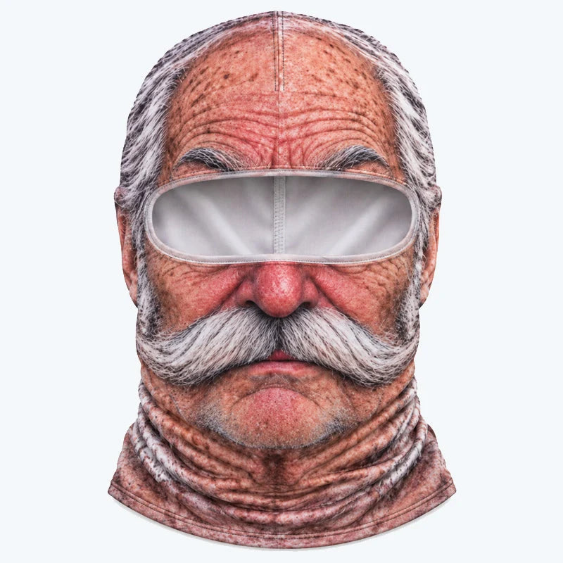 😂 Funny Realistic Face Ski Mask – Hilarious Winter Party Gear for Outdoor Groups
