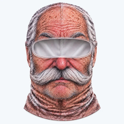 😂 Funny Realistic Face Ski Mask – Hilarious Winter Party Gear for Outdoor Groups