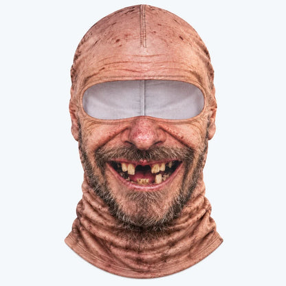 😂 Funny Realistic Face Ski Mask – Hilarious Winter Party Gear for Outdoor Groups