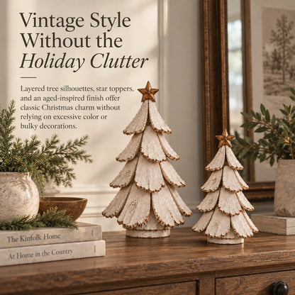 🎄✨Vintage Lighted Christmas Tree Figurine