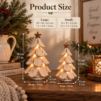 🎄✨Vintage Lighted Christmas Tree Figurine