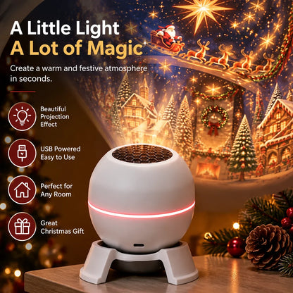 🎄❄️ Turn Any Room Into a Christmas Wonderland – Holiday Projection Night Light