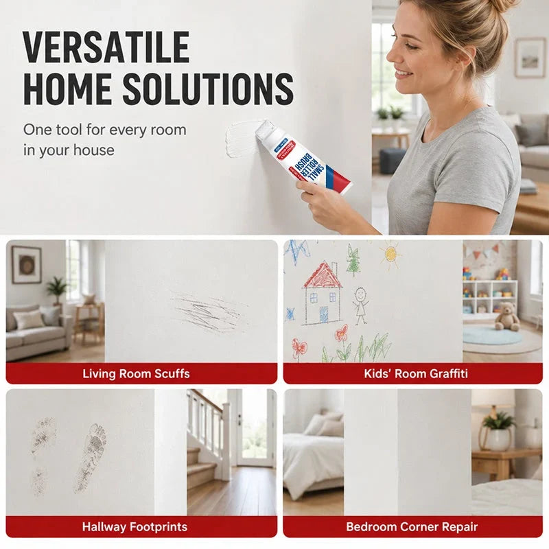 🧱🖌️✨Waterproof Wall Repair Paste with Integrated Small Roller Brush