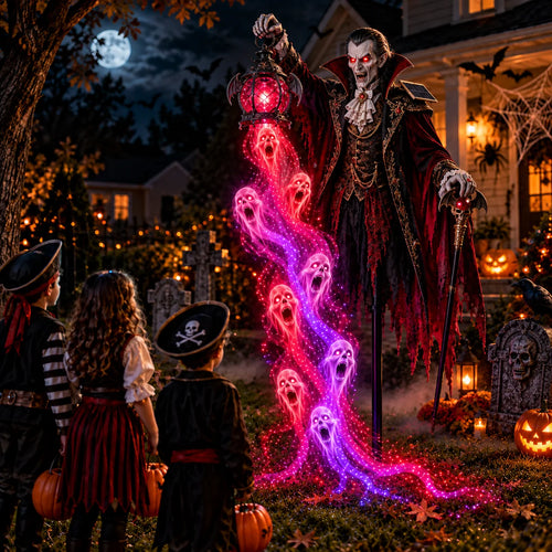 🎁 Today Only: 48% Off 🎁🧛 Vampire Lord Crimson Soul Solar Garden Light