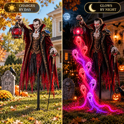 🎁 Today Only: 48% Off 🎁🧛 Vampire Lord Crimson Soul Solar Garden Light