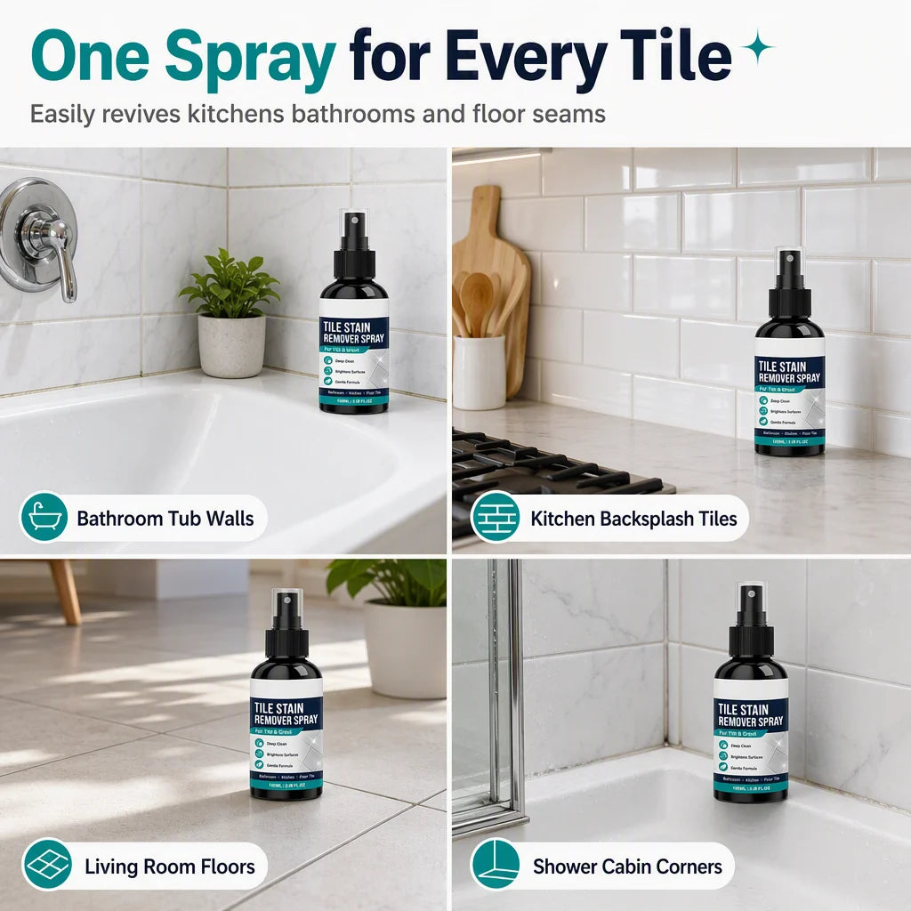🧼🎯 Grout Cleaning Spray – Easy Care for Tile Lines & Damp-Area Stains