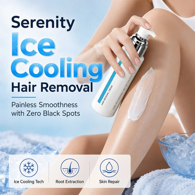 🎉48% Off! ✨Ice-Cooling Hair Removal Cream for Sensitive Skin