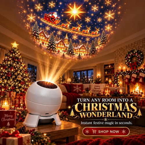 🔥LAST DAY 49% OFF -🎄 Magical Christmas Projection Night Light – Transform Any Room Into A Holiday Wonderland🎄