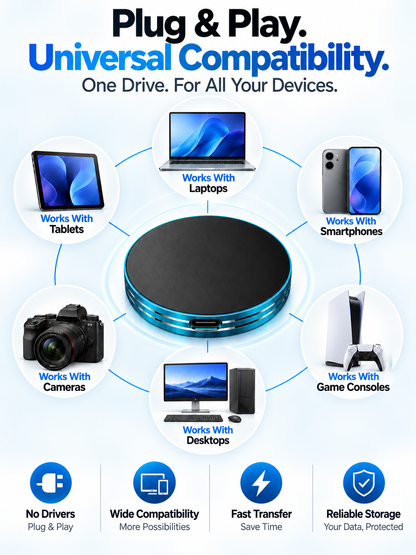C Magnetic Portable SSD – Anti-Lost External Solid State Drive