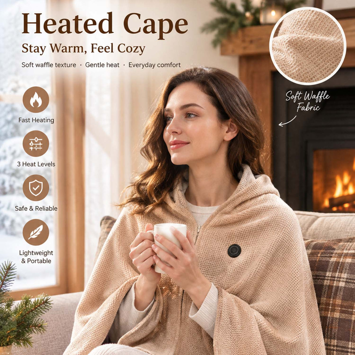 ❄️ LAST CHANCE 49% OFF Heated Wearable Blanket – Stay Warm at Your Desk Without Bulky Layers