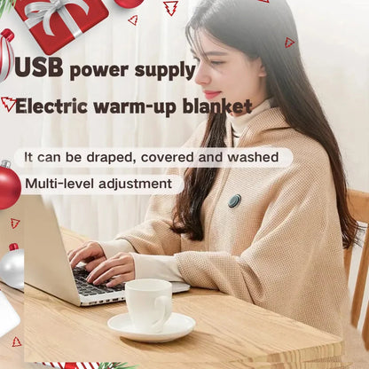 ❄️ LAST CHANCE 49% OFF Heated Wearable Blanket – Stay Warm at Your Desk Without Bulky Layers