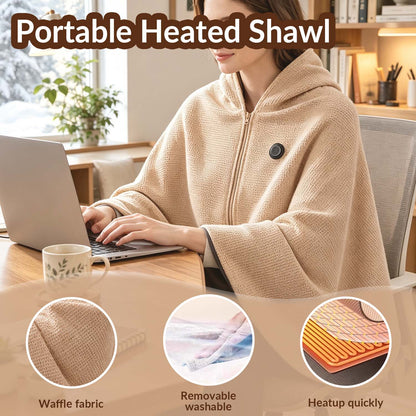 ❄️ LAST CHANCE 49% OFF Heated Wearable Blanket – Stay Warm at Your Desk Without Bulky Layers