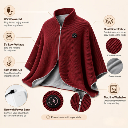❄️ LAST CHANCE 49% OFF Heated Wearable Blanket – Stay Warm at Your Desk Without Bulky Layers