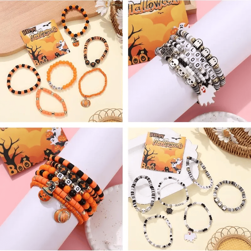 🔥Last Day 50% OFF - Halloween Series Cartoon Soft Clay Bracele