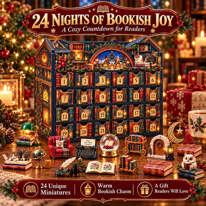 ⭐LAST DAY 48% OFF-24 Nights Of Bookish Joy — A Cozy Countdown For Readers