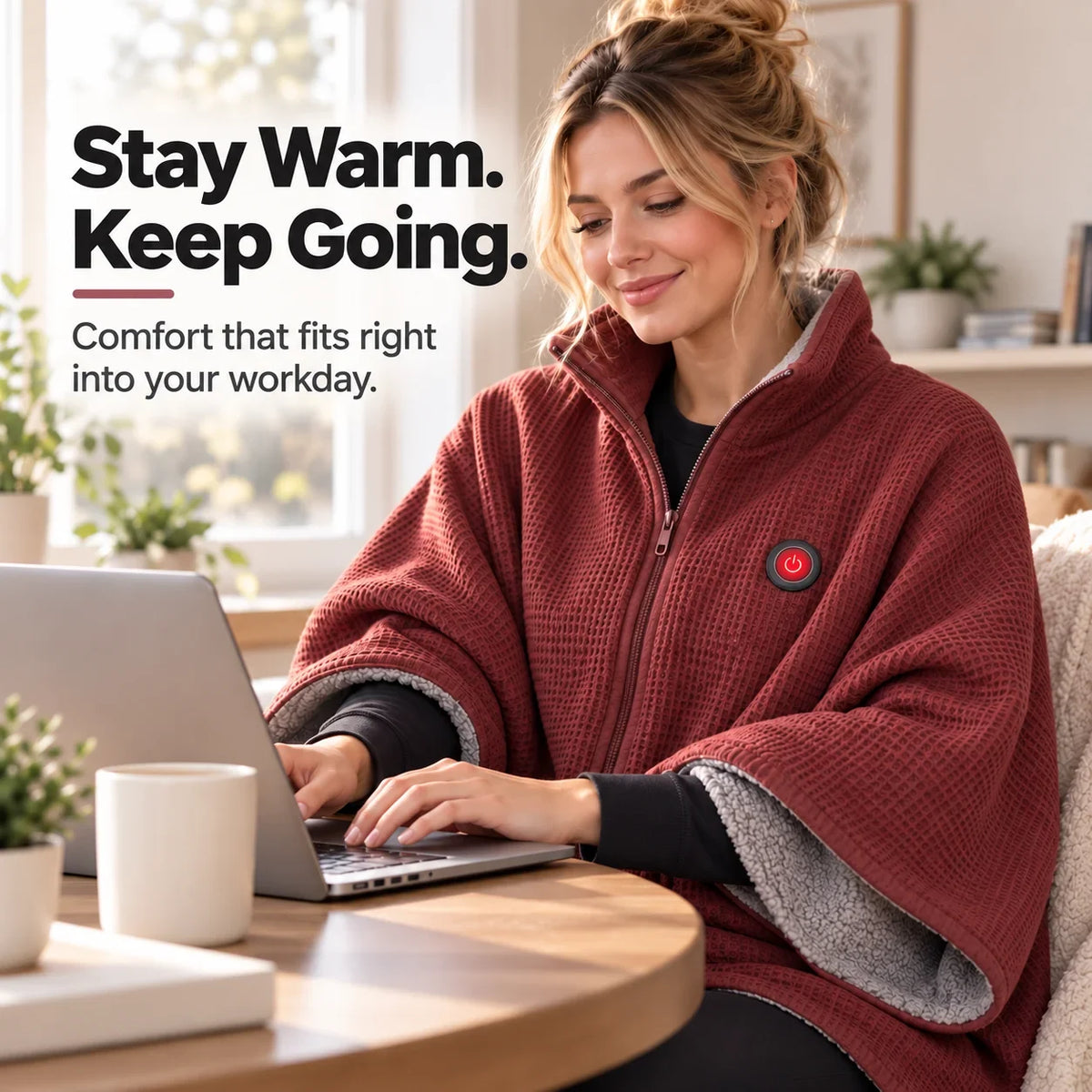 🥳2026 HOT SALE🥳💞50K+ SOLD!  48% OFF!🔥 Wearable Heated Blanket – Cozy Hands-Free Warmth