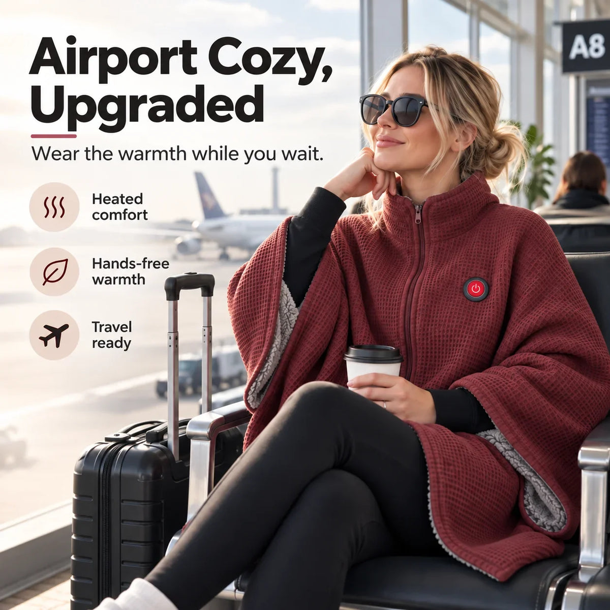 🥳2026 HOT SALE🥳💞50K+ SOLD!  48% OFF!🔥 Wearable Heated Blanket – Cozy Hands-Free Warmth