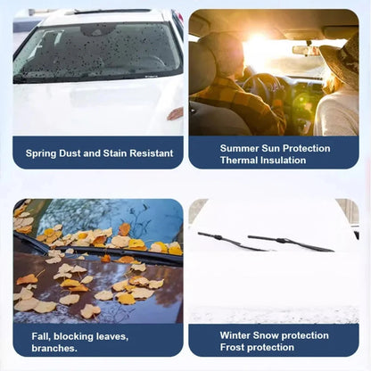 🥳2026 HOT SALE🥳💞50K+ SOLD! 🚗🌀 50% OFF! Car Windshield Cover with Suction Cups – blocks 99% UV, prevents frost & snow. Keeps car cool in summer, no scraping in winter! 🛡️✅