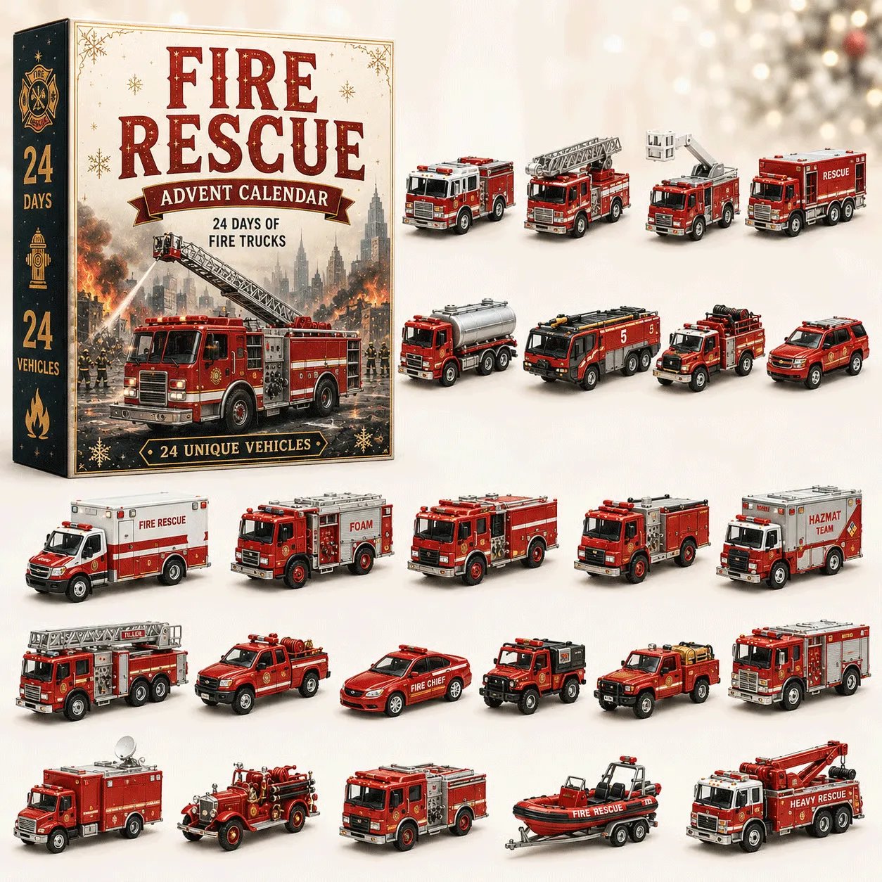 🚚 🎁Build the Fleet™ Collection 24-Day Vehicle Advent Calendar Series | ✨A New Adventure Every Morning
