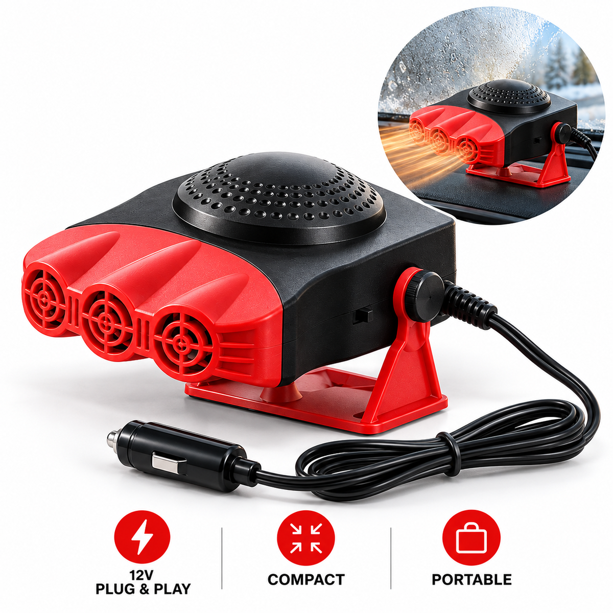 🎄Christmas Sale 40% OFF🎁Portable Dual Mode Windshield Defogger For Car, Jeep, Trucks (CHD)