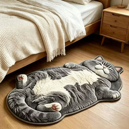 🐱🤎Chubby Tabby Cat Shaped Rug 🐱🤎
