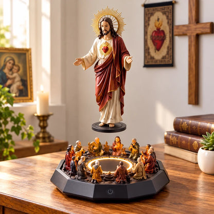 🔥last Day 45% Off🔥- Floating Christ With Led Lighting – A Symbol Of Faith That Enchants