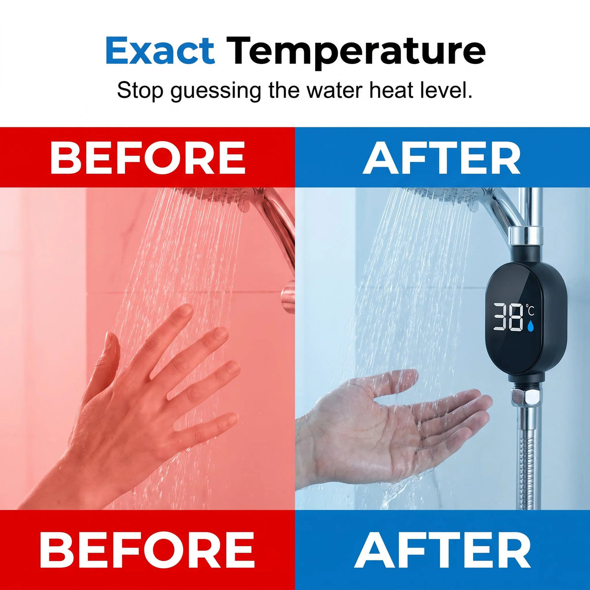 🥳2026 HOT SALE🥳💞50K+ SOLD! 🌀 48%OFF-Intelligent Led Shower Thermometer