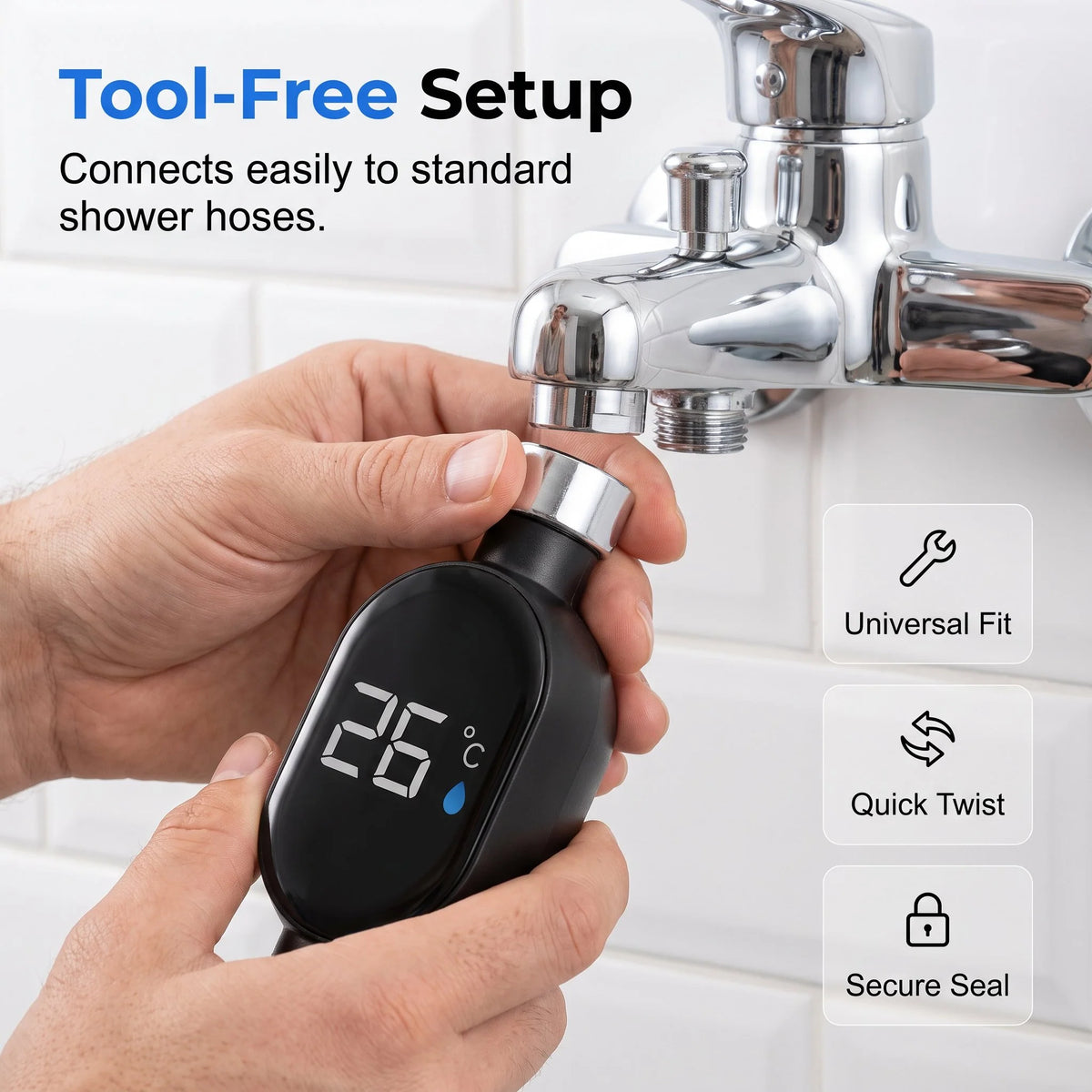 🥳2026 HOT SALE🥳💞50K+ SOLD! 🌀 48%OFF-Intelligent Led Shower Thermometer