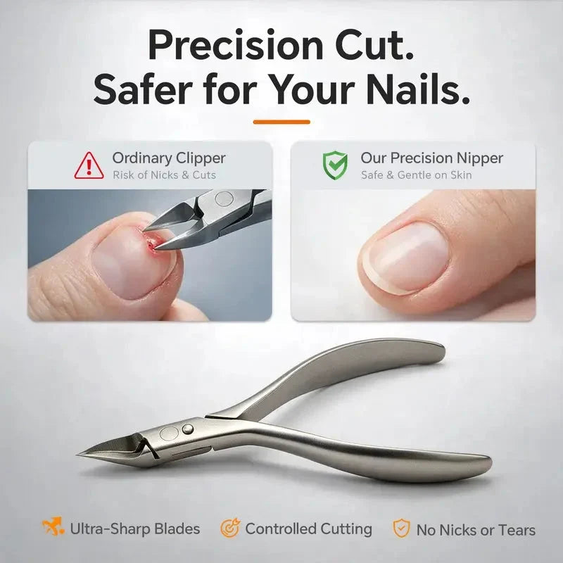 🦶 Limited-time 40% Off! ⚡ Stainless Steel Ingrown Toenail Clipper Set – Precise, Sturdy, Portable ✨